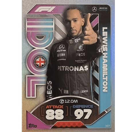 Topps Formula 1 Turbo Attax 2022 Trading Cards Nr 337 Idol Lewis Hamilton