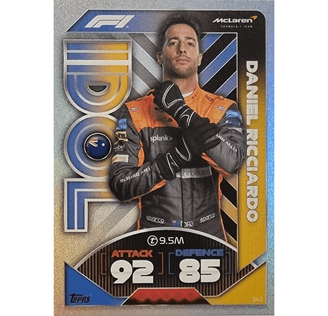 Topps Formula 1 Turbo Attax 2022 Trading Cards Nr 342 Idol Daniel Ricciardo