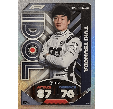 Topps Formula 1 Turbo Attax 2022 Trading Cards Nr 346 Idol Yuki Tsunoda