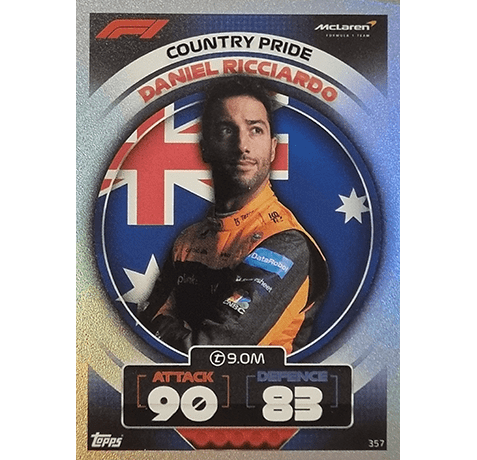 Topps Formula 1 Turbo Attax 2022 Trading Cards Nr 357 Country Pride Daniel Ricciardo