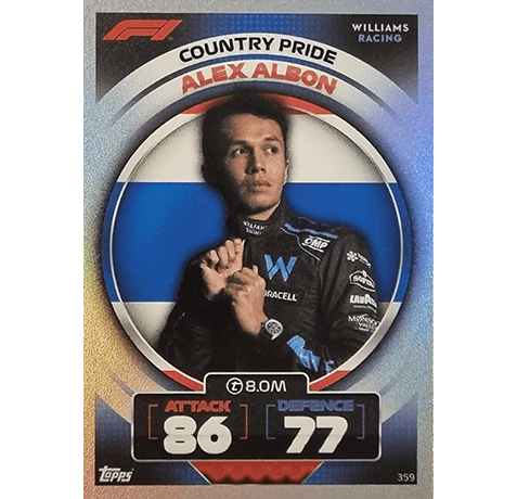 Topps Formula 1 Turbo Attax 2022 Trading Cards Nr 359 Country Pride Alex Albon