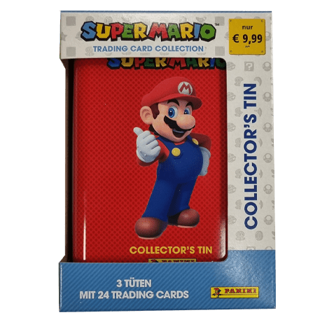 Panini Super Mario Trading Cards - 1x Pocket Tin Rot