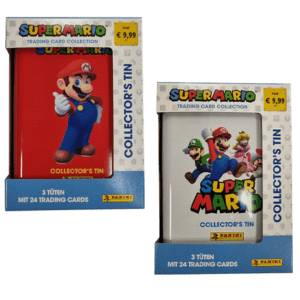 Panini Super Mario Trading Cards - 1x Pocket Tin Set