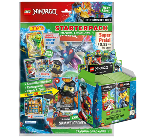 Lego Ninjago Serie 7 Next Level TCG Geheimnisse der Tiefe - 1x Starter Pack +1x Display