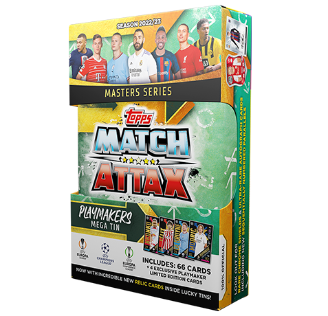 Topps Champions League Match Attax 22/23 -1x Playmakers Mega Tin