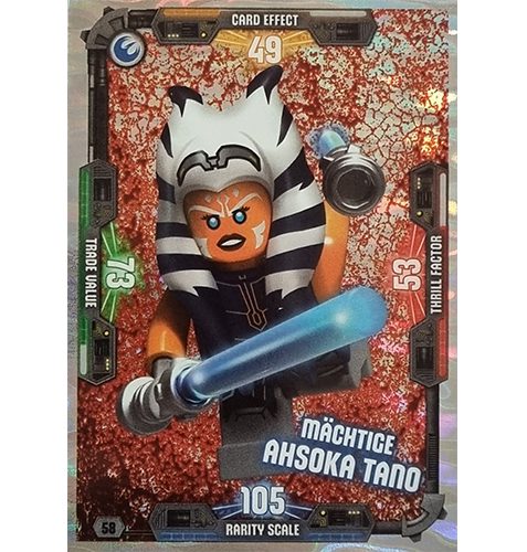 LEGO Star Wars Serie 3 Trading CardsNr 058 Mächtige Ahsoka Tano