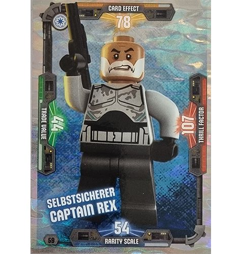 LEGO Star Wars Serie 3 Trading CardsNr 059 Selbstsicherer Captain Rex