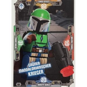 LEGO Star Wars Serie 3 Trading Cards Nr 060 Grüner Mandalorianischer Krieger