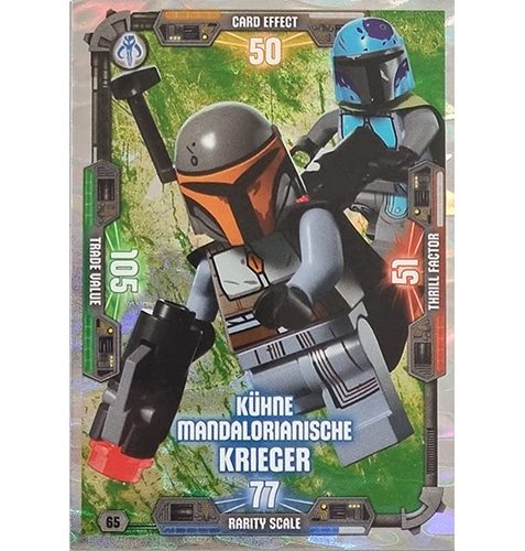 LEGO Star Wars Serie 3 Trading Cards Nr 065 Kühne Mandalorianische Krieger