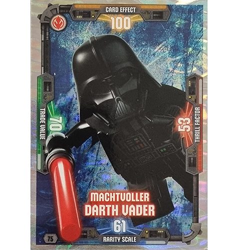 LEGO Star Wars Serie 3 Trading Cards Nr 075 Machtvoller Darth Vader