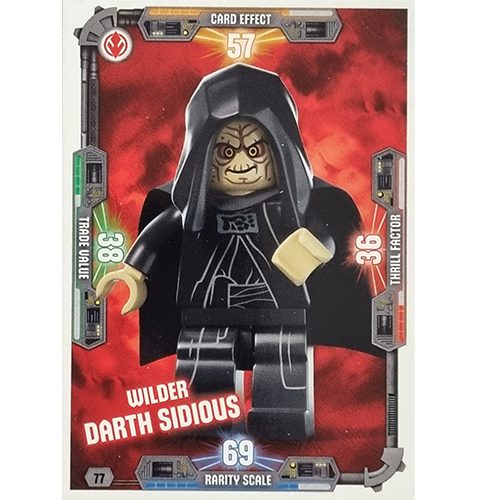 LEGO Star Wars Serie 3 Trading Cards Nr 077 Wilder Darth Sidious