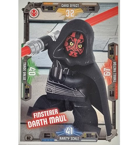 LEGO Star Wars Serie 3 Trading Cards Nr 082 Finsterer Darth Maul