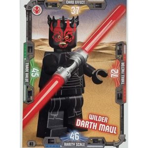 LEGO Star Wars Serie 3 Trading Cards Nr 083 Wilder Darth Maul