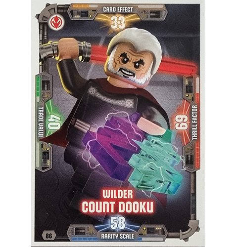 LEGO Star Wars Serie 3 Trading Cards Nr 086 Wilder Count Dooku