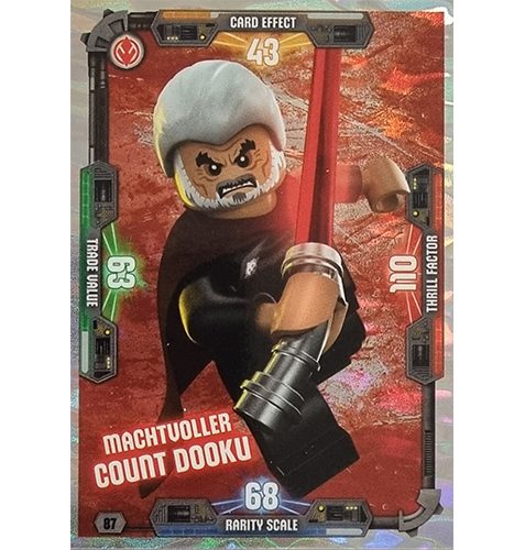 LEGO Star Wars Serie 3 Trading Cards Nr 087 Machtvoller Count Dooku