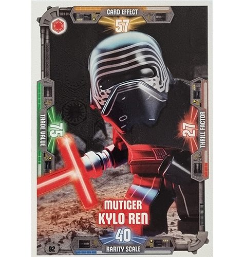 LEGO Star Wars Serie 3 Trading Cards Nr 092 Mutiger Kylo Ren