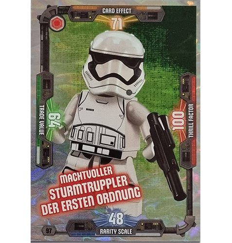 LEGO Star Wars Serie 3 Trading Cards Nr 097 Machtvoller Sturmtruppler der ersten Ordnung