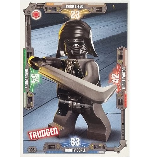 LEGO Star Wars Serie 3 Trading Cards Nr 105 Trudgen