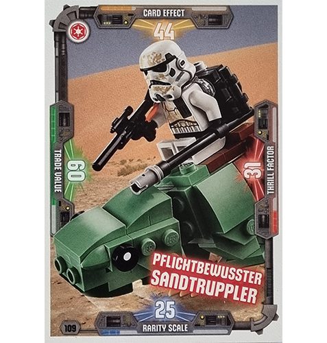 LEGO Star Wars Serie 3 Trading Cards Nr 109 Pflichtbewusster Sandtruppler