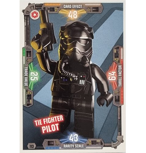 LEGO Star Wars Serie 3 Trading Cards Nr 113 Tie Fighter Pilot