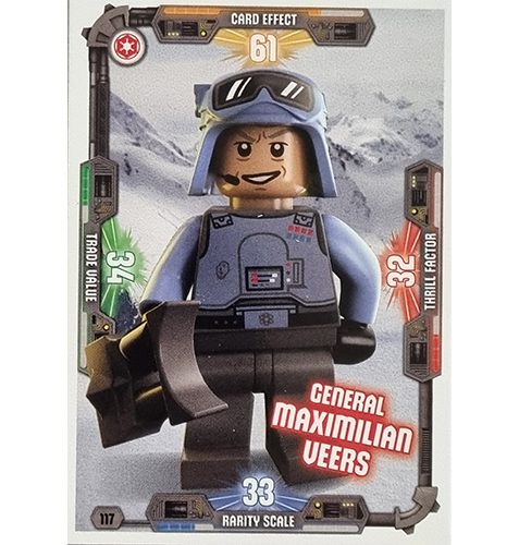 LEGO Star Wars Serie 3 Trading Cards Nr 117 General Maximilian Veers