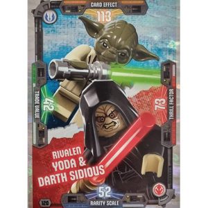 LEGO Star Wars Serie 3 Trading Cards Nr 120 Rivalen Yoda & Darth Sidious