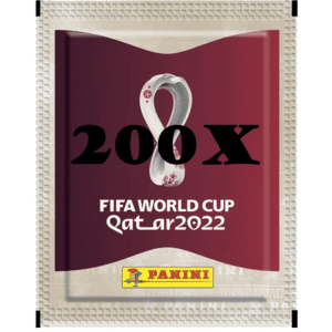 Panini FIFA WM 2022 Qatar Sticker Offizielle Stickerserie - 200x Stickertüten