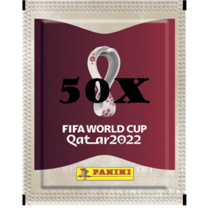 Panini FIFA WM 2022 Qatar Sticker Offizielle Stickerserie - 50x Stickertüten