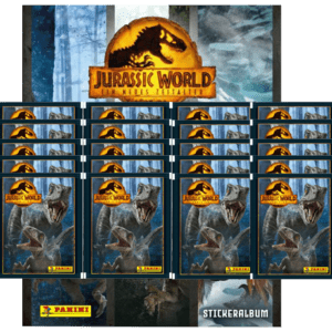 Panini Jurassic World 3 Stickerserie (2022) - 1x Stickeralbum + 20x Stickertüten