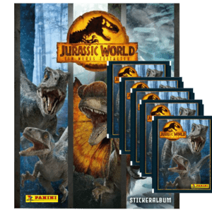 Panini Jurassic World 3 Stickerserie (2022) - 1x Stickeralbum + 5x Stickertüten