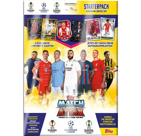 Topps Champions League Match Attax 22/23 - 1x Starter Pack