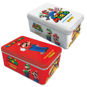 Panini Super Mario Trading Cards - 1x Mega Tin Set Rot + Weiß