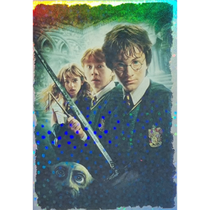 Panini Harry Potter Anthology Sticker LE Card Harry Ron Hermine & Dobby