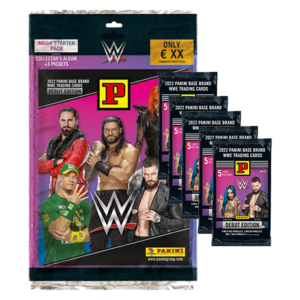 Panini WWE Debut Edition 2022 Trading Cards - 1x Starter Pack + 5x Booster