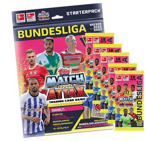 Topps Match Attax Bundesliga 2022-23 - 1x Starterpack + 5x Booster