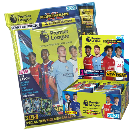 Panini Premier League 2023 Adrenalyn XL Trading Cards - 1x Starterpack + 1x Display
