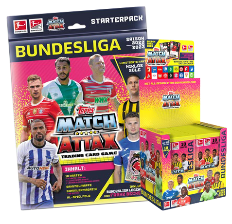 Topps Match Attax Bundesliga 2022-23 - 1x Starterpack + 1x Display