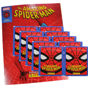 Panini The Amazing Spider-Man Sticker - 1x Sammelalbum + 5x Sticktertüten