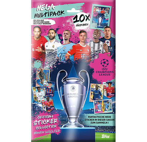Topps Champions League Sticker 2022/23 - 1x Mega Multipack