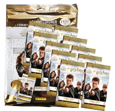 Panini Harry Potter Welcome to Hogwarts Trading Cards (2022)- 1x Starterpack + 10x Booster