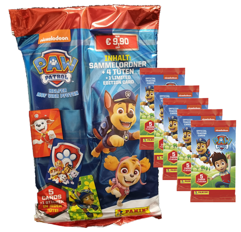 Panini Paw Patrol Trading Cards 2022 - 1x Starterpack + 5x Booster