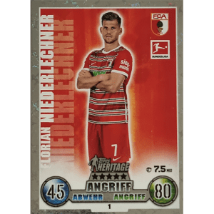 Topps Match Attax Bundesliga 2022-23 - Nr 001 Florian Niederlechner Heritage