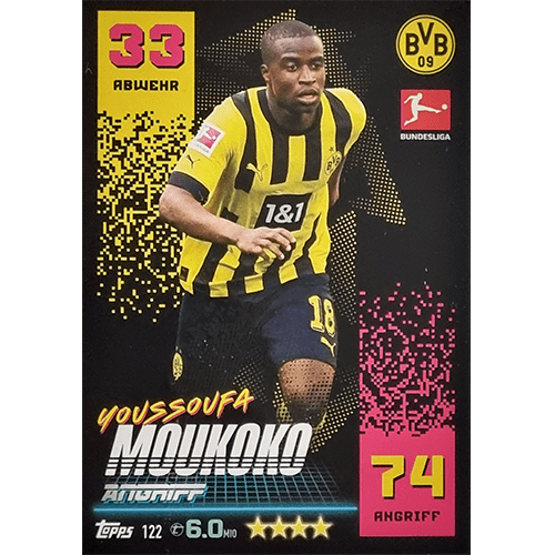 Topps Match Attax Bundesliga 2022-23 - Nr 122 Youssoufa Moukoko