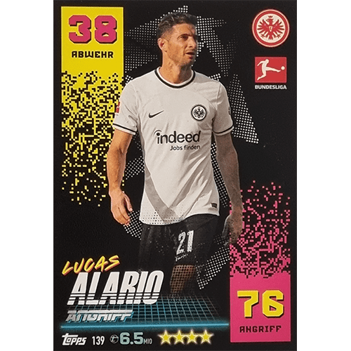 Topps Match Attax Bundesliga 2022-23 - Nr 139 Lucas Alario