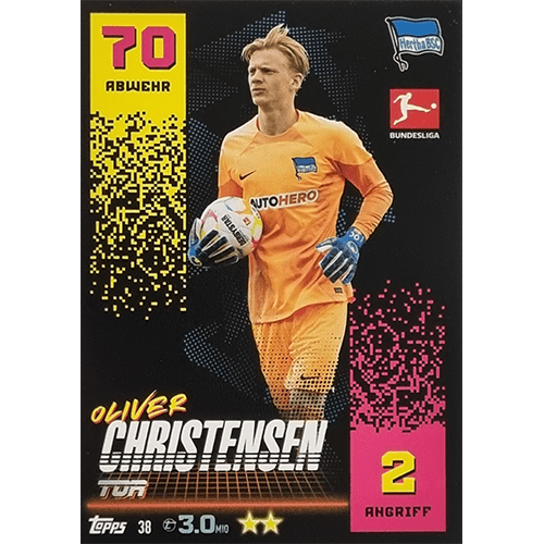 Topps Match Attax Bundesliga 2022-23 - Nr 038 Oliver Christensen