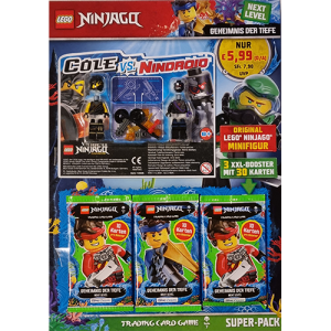 Lego Ninjago Serie 7 Next Level TCG Geheimnisse der Tiefe - 1x Super Pack COLE VS NINDROID