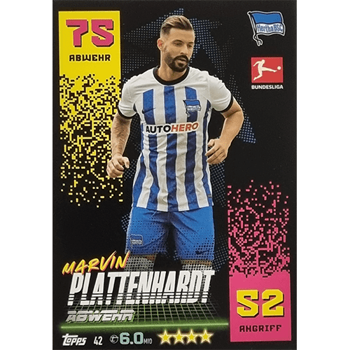 Topps Match Attax Bundesliga 2022-23 - Nr 042 Marvin Plattenhardt