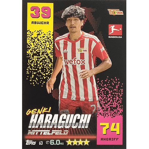Topps Match Attax Bundesliga 2022-23 - Nr 063 Genki Haraguchi