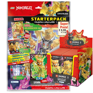 LEGO Ninjago TCG Serie 8 CRYSTALIZED - 1 x Starter Pack + 1x Display