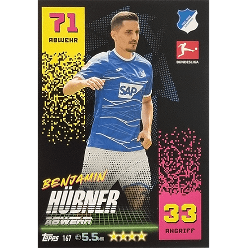 Topps Match Attax Bundesliga 2022-23 - Nr 167 Benjamin Hübner